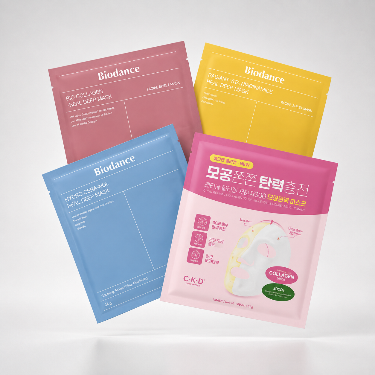 A curated collection of Korean hydrogel masks